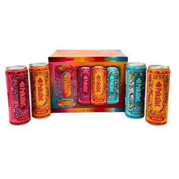 POLKADOT FX ADAPTOGENIC Mushroom SLETZER 12oz. CAN 12 PER PACK TROPICAL PUNCH/STRAWBERRY LEMONADE/BERRY BLAST