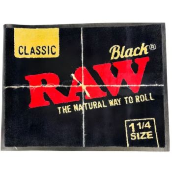 RAW BLACK DOOR MAT SMALL 60CM X 80CM 