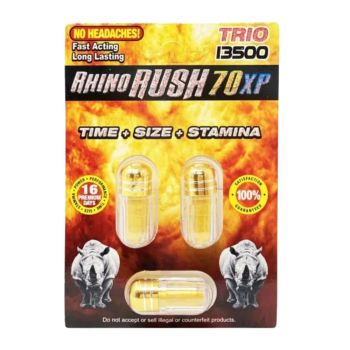 RHINO RUSH 70 XP TRIO 13500 15ct/BOX