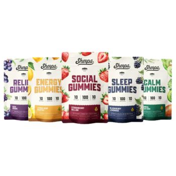 SHERPA D9 10mg Gummies 10 PER PACK
