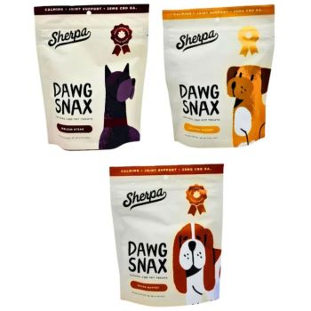 SHERPA DAWG SNAX CBD 25mg PET TREATS 30 PER PACK