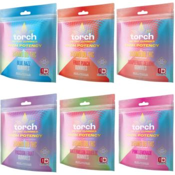 TORCH High Potency D9 25mg Gummies 10 per pack