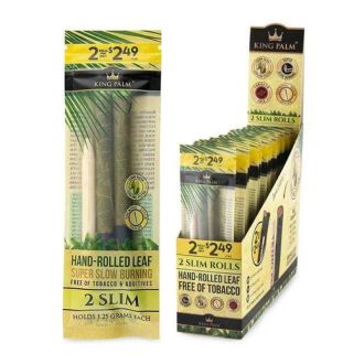 King Plam Slim  Rollies - 2 Pack - 20 Pack Per Display - Pp$2.49