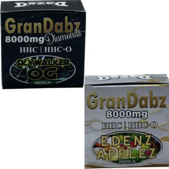 Dazed Dabs Diamonds Hhc-Hhc-0 8000 Mg