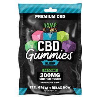 Hemp Bomb Cbd Gummies Sleep -20- Count 300 Mg (Blue)