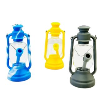 WPVC198 - 10 Inch Silicone Waterpipe - Oil Lamp Design