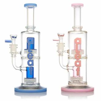 Aleaf Waterpipe 11 Inches - The Double Matrix With Carrying Case - Al2053