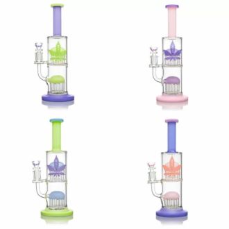 Aleaf - Waterpipe - 11 Inches - Double Tree