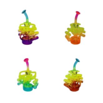 Sense Glass 10 Inch 3Tone Waterpipe Recycler