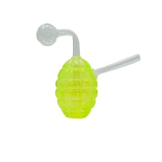 Oil Burner - 6 Inches - Grenade Design - Assorted Colors - Price Per Piece