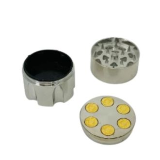 Grinder Bullet Small - 3 Parts - 40mm - Silver