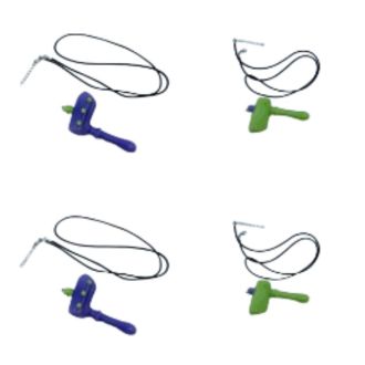 Aleaf - Slime Dotted Pendant Hammer - 3.35 Inches - ALHP2049