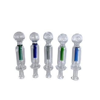 Nectar Collector Oil Burner - 4 Inch - Assorted Color - 6 Pieces  Per Pack