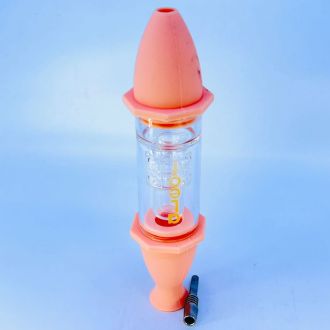 Aleaf Silicone Nectar Collector Kit - Peach - 8 Inch - Assorted - Price Per Piece