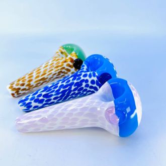 Handpipe - 4"  With Color Stripw and Honeycomb Head - Assorted - Price Per Piece