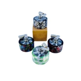 Spiral Top Metal Manual Grinder With Crank - 50mm - 2 Part - Assorted Designs - Price Per Piece