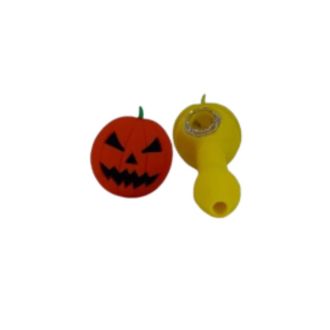 Pumpkin Jack O Lantern Halloween Handpipe - 5 Inch - 4 Counts Per Pack - Assorted Colors - HPFC9