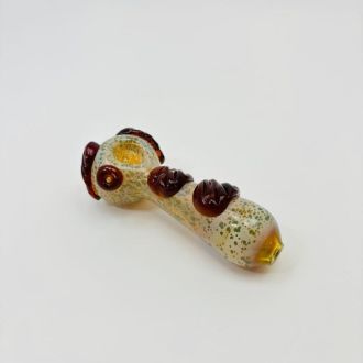 4 Inch Handpipe - with Leaf Design