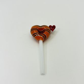 Swirl Heart Lollipop Handpipe - 5-Inches