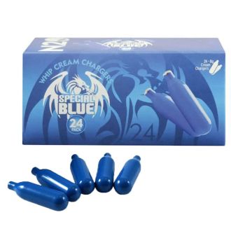 SPECIAL BLUE CREAM CHARGER - 25 X 24 Per Pack = 600 Pieces - No Free Shipping