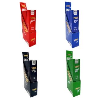 Vibes Cones 1 - 1/4 Size - 40 Per Pack - 8 Pack Per Box