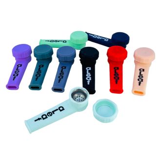 Aleaf - 3.5 Inch Silicone Handpipe - With Cap - Assorted Colors - SL118 - Price Per Piece