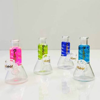 Aleaf Mini Waterpipe 6" Inch - With Coil Glycerin - Al9000 - Assorted - Price Per Piece