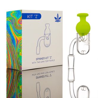 Aleaf Spinner Kit - Z Round Bottom - Flat Top Banger - 90 Degree - 14 Male