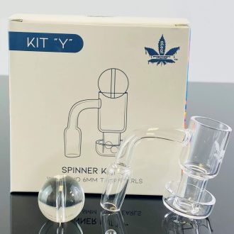 Aleaf - Spinner Kit "Y" Flat Top Banger - 90 Degree - 14mm - Male - Ald1005