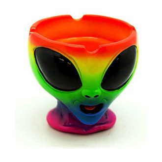 Ashtray Alien Head Multi Color