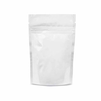 Mylar Baggies Child Proof - 4" X 6.5" - 1/4oz - 50 baggies Per Pack - White