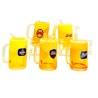 Beer Mug Waterpipe 7 Inch - Dabtized - Assorted Designs 
