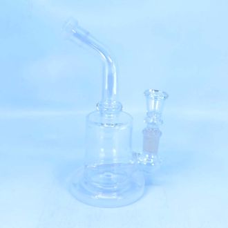 Bent Neck Waterpipe With Inline Perc - 6.5 Inch - Assorted Colors - WPAG95