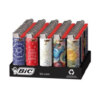 Bic Lighter - Bohemian - 50 Counts Per Display - LCWT1BO