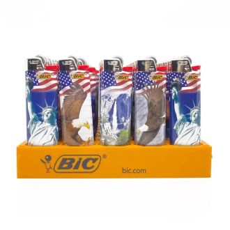 Bic Lighter - 50 Counts Per Display - Americana