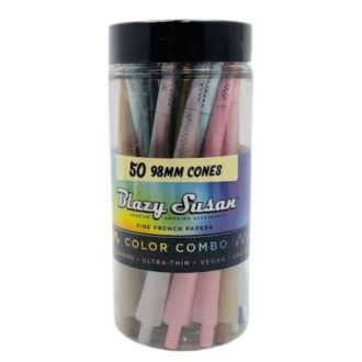 BLAZY SUSAN CONES 98mm 50ct/jar COLOR COMBO