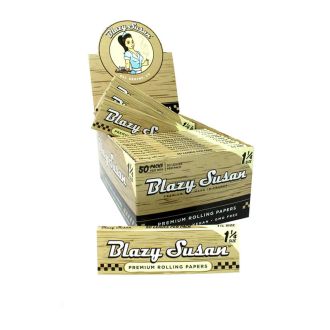 Blazy Susan Premium Rolling Papers 1 1/4 - 50 Paper Per Pack - 50 Packs Per Box