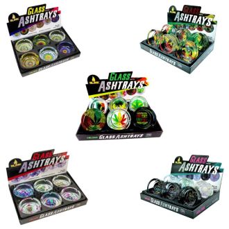 Blink Glass Ashtray - 6 Counts Per Display - Price Per Piece`