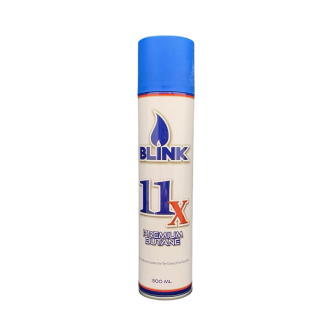 Blink Platinum 11X Butane Lighter Can Gas 300ml - Assorted Colors - 12 Counts Per Box