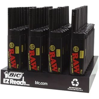Raw Bic Ez Reach Black Lighter 40 Count