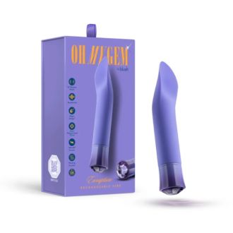 BLUSH ENRAPTURE 6.25" Clitoral Vibrator OH MY GEM Tanzanite