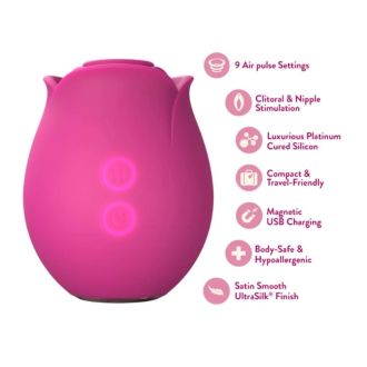 BLUSH ORIGINAL ROSE Adult Toy CLITORAL STIMULATOR BL-25600 VELVET