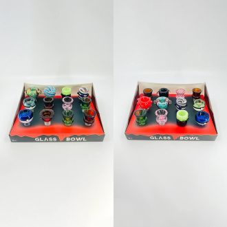 Bowl - 14mm Male - Assorted Color And Design - 12 Count Per Display