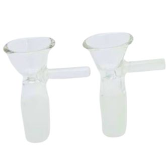 BOWL 10mm MALE W/HANDLE 10/pk CLEAR 