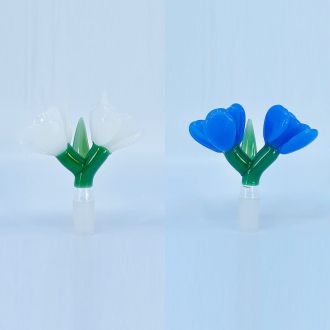 Bowl 14mm Male Double Flower Glass