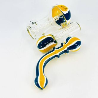 Bubbler 7" Inch - Double Chamber Fancy Bubbler