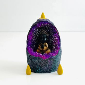 Buddha Led Backflow Incense Burner - Battery Not Included