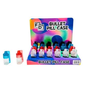 BULLET PILL CASE 38mm 24ct/DISPLAY (FDX5106-38M)