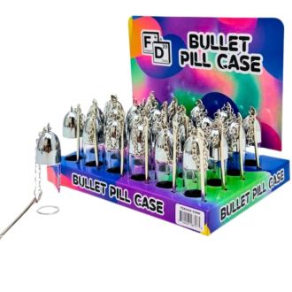 BULLET PILL CASE 51mm METAL 24ct/DISPLAY (FDX5106-51M)