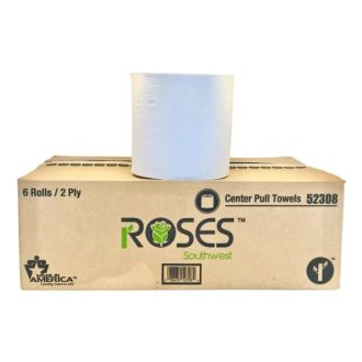 C-STORE SUPPLY CENTER PULL TOWEL 2-PLY Roses Southwest 6ct 52308